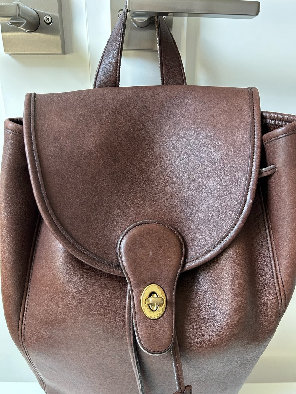 Vintage Coach Leather Backpack #9943 - Picture 3 of 15